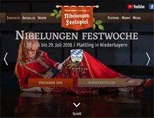 Tablet Screenshot of nibelungenfestspiele.com